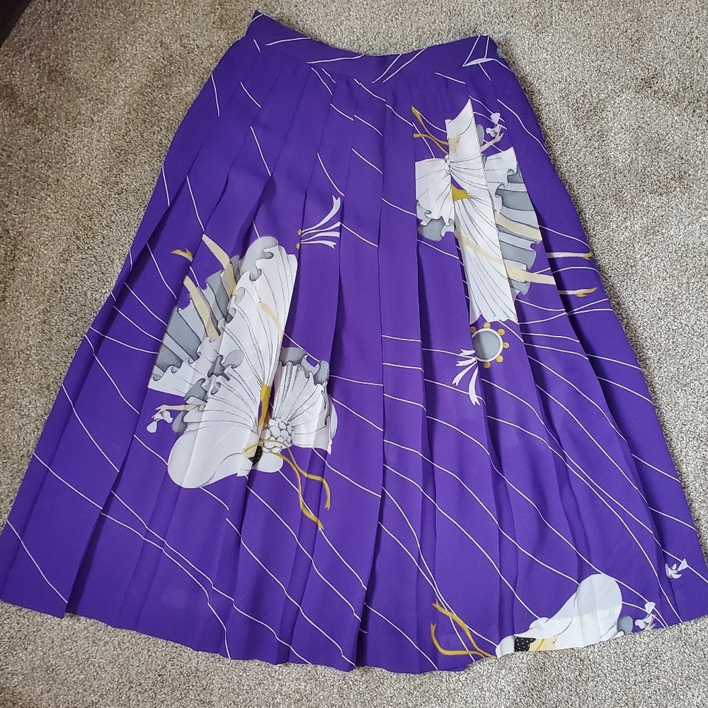 VTG nicole Miller for p.j. Walsh pleated skirt